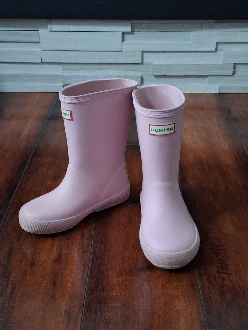 Hunter Kids First Classic Rain Boots Pink Size 11 Toddler Matte Rubber